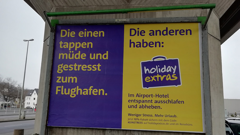  Holiday Extras - Mediatest - 18/1 Plakat 